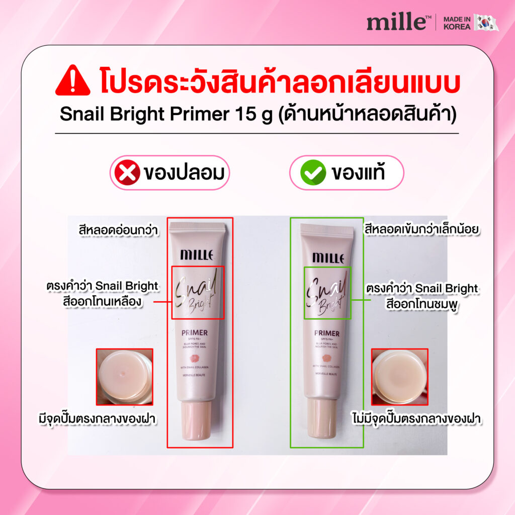 เตือนภัยสินค้าปลอมมิลเล่1