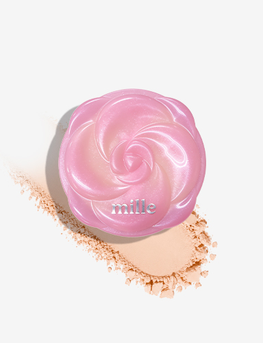 MILLE แป้งฝุ่นเซตเมคอัพ ROSE PEPTIDE LOOSE POWDER 9.5 G.