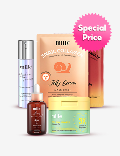 MILLE เซ็ตดูแลผิวสวย ESSENTIAL SET 5 PCS.