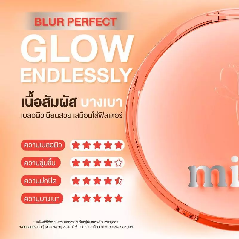 MILLE คุชชั่นโกลด์ PERFECT GLOW SKIN COVER BLURRING CUSHION 14 G.