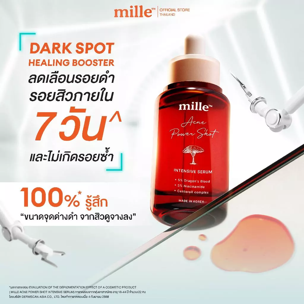 MILLE เซรั่มลดรอยสิว ACNE POWER SHOT INTENSIVE SERUM 10 ML.