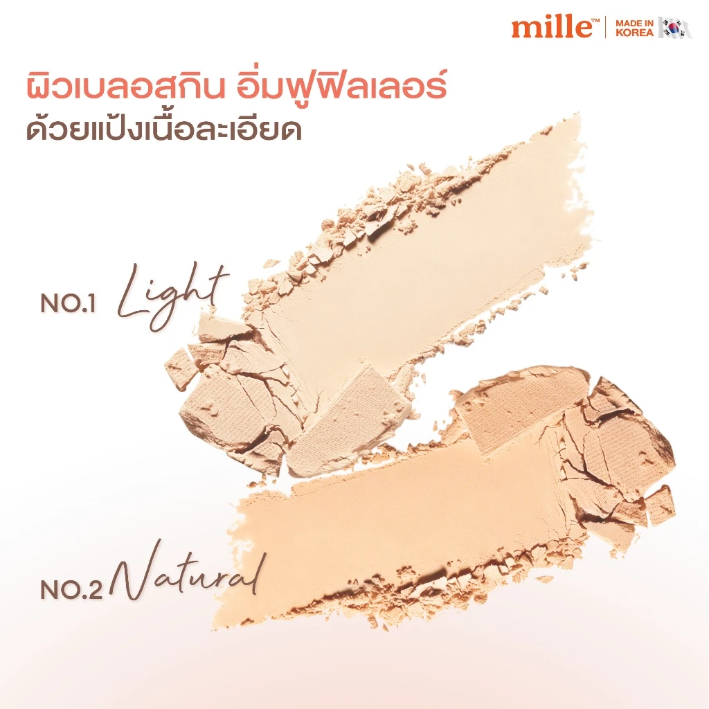 MILLE แป้งคอลลาเจน SOFT BLUR COLLAGEN POWDER PACT 11 G.