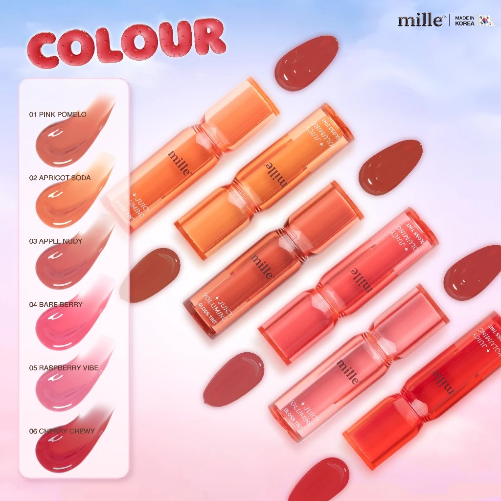 MILLE กลอสทิ้นท์ JUICY VOLUMING GLOSS TINT 3.8 G.