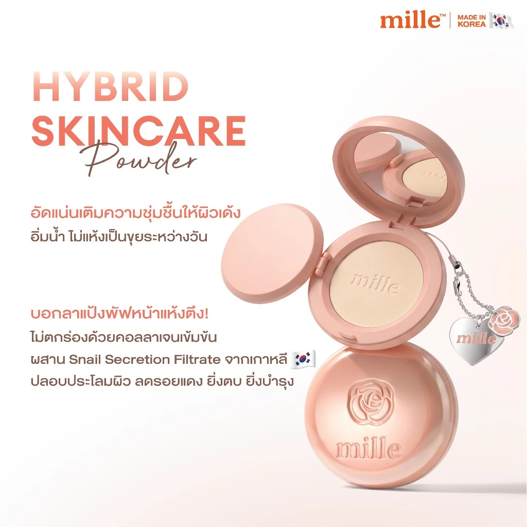 MILLE แป้งคอลลาเจน SOFT BLUR COLLAGEN POWDER PACT 11 G.